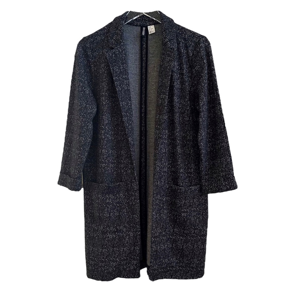 H&M DIVIDED Women's Open Front Knit SweaterJacket Size 10